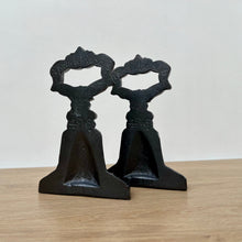 Load image into Gallery viewer, Pair of Antique Cast Iron Kenrick Door Porters
