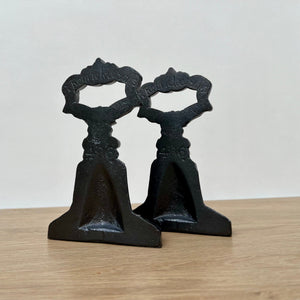 Pair of Antique Cast Iron Kenrick Door Porters
