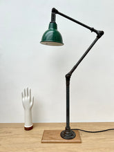 Load image into Gallery viewer, 1930&#39;s Dugdills Industrial Three-Arm Bench Lamp

