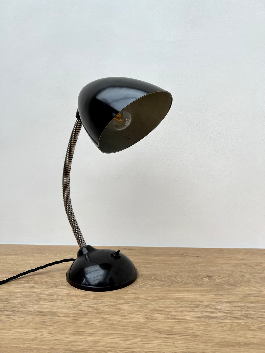 c.1940's Eric K Cole Bakelite Gooseneck Desk Lamp