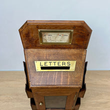 Load image into Gallery viewer, Victorian Oak Country House Estate Letter Box
