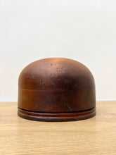 Load image into Gallery viewer, Antique Industial Wooden Millinery Hat Block with Pinch Detail
