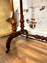 Load image into Gallery viewer, Antique Turned Stretcher Table
