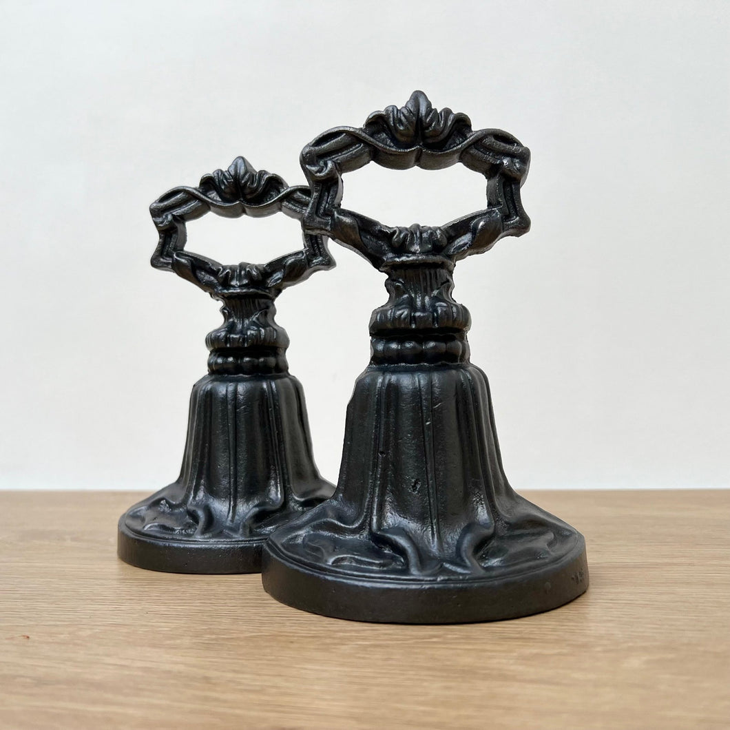Pair of Antique Cast Iron Kenrick Door Porters
