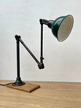 Load image into Gallery viewer, 1930&#39;s Dugdills Industrial Three-Arm Bench Lamp
