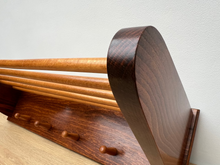 Load image into Gallery viewer, Mid Century Wooden Coat and Hat Rack
