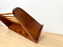 Load image into Gallery viewer, Mid Century Wooden Coat and Hat Rack
