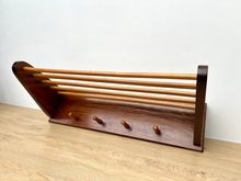 Load image into Gallery viewer, Mid Century Wooden Coat and Hat Rack

