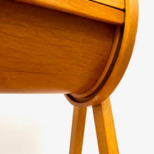 Load image into Gallery viewer, 1950’s Beech Tambour Sewing Box
