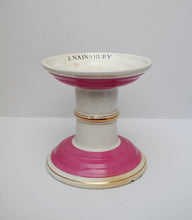 Load image into Gallery viewer, Late Victorian 'J.SAINSBURY' Ironstone Pink Ham Stand
