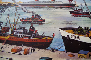 1960's French 'Oge-Hachette' Double-Sided Educational Poster No. 18 & 24