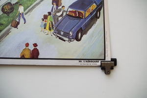 1960's French 'Oge-Hachette' Double-Sided Educational Poster No. 30 & 25