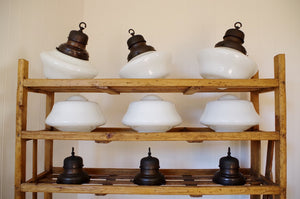 1920's Sunco Opaline Chapel Lights
