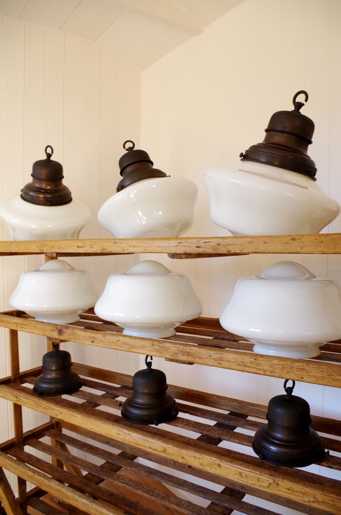 1920's Sunco Opaline Chapel Lights