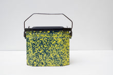 Load image into Gallery viewer, Vintage French Enamel Speckled Lunch Box/Tin c.1940&#39;s
