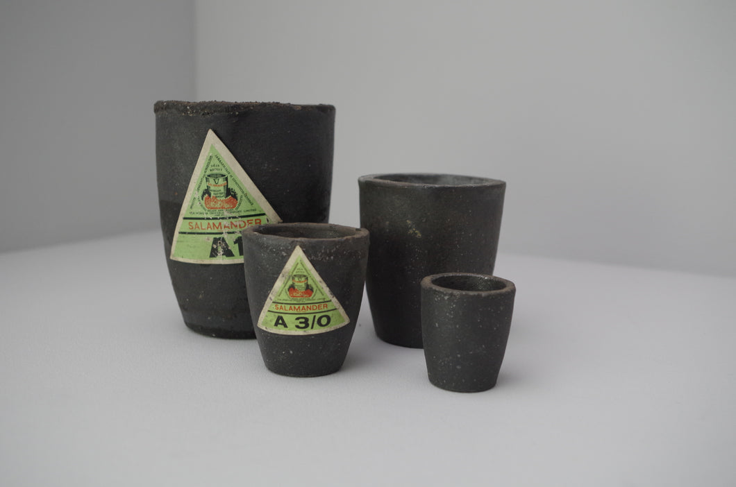 1960's 'Salamander' Graphite Crucibles