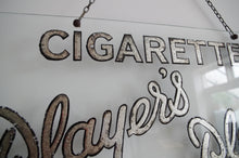 Load image into Gallery viewer, 1930's 'Players Please' Glass Shop Advertising Sign
