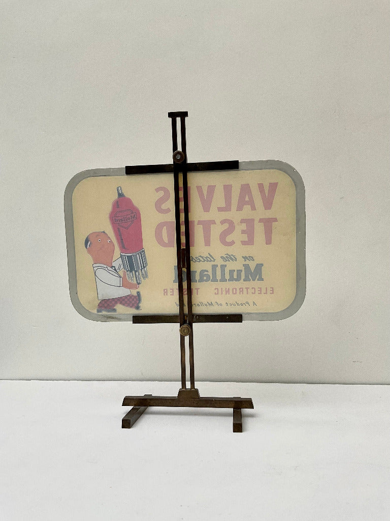 STASH - 1950's Mullard Valves Glass Advertising Sign – Stash